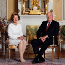 Kong Harald og Dronning Sonja. Bildet er tatt i anledning Kongeparets 80-årsdager. Foto: Lise Åserud, NTB scanpix